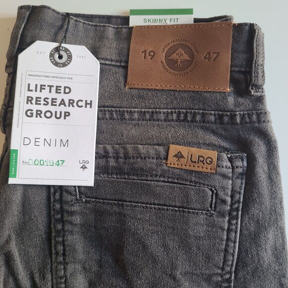 LRG Lifted Research Group Men's Jeans Skinny Fit Stretch Denim Grey Wash 32x30 - Picture 6 of 11